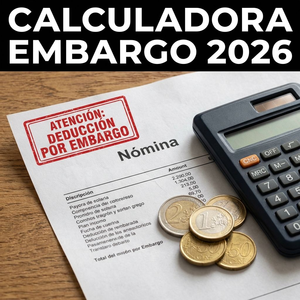 Calculadora Embargo Nómina 2026: ¿Cuánto me pueden quitar?